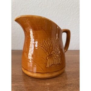 Franciscan Pitcher Wheat Golden Brown 5.5" MCM Vintage